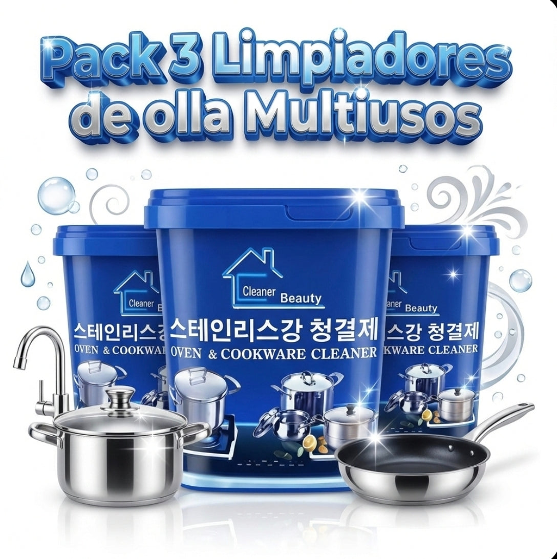 Elimina grasa quemada y óxido en segundos — sin rayar tus ollas.