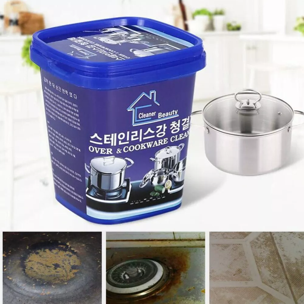 Elimina grasa quemada y óxido en segundos — sin rayar tus ollas.