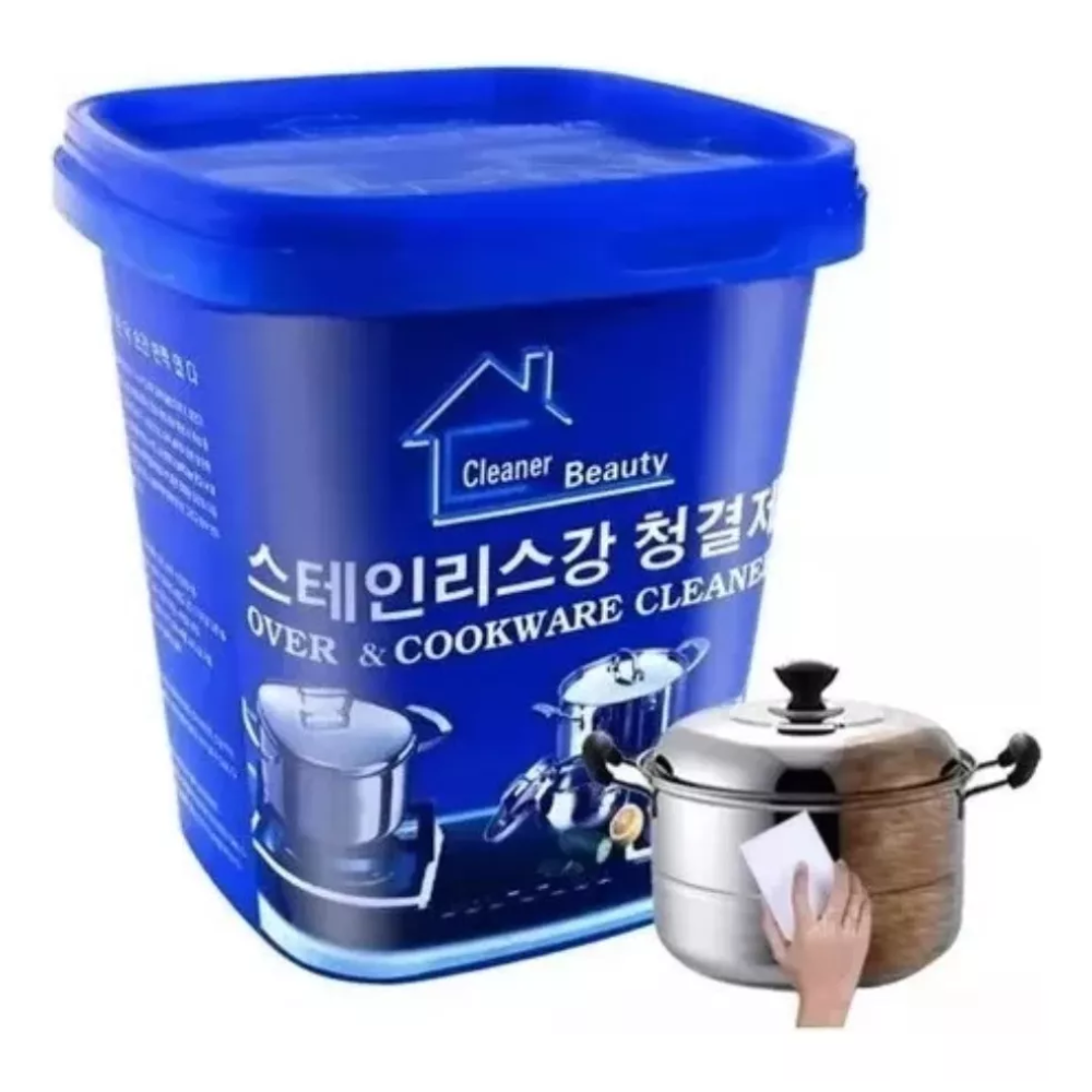 Elimina grasa quemada y óxido en segundos — sin rayar tus ollas.